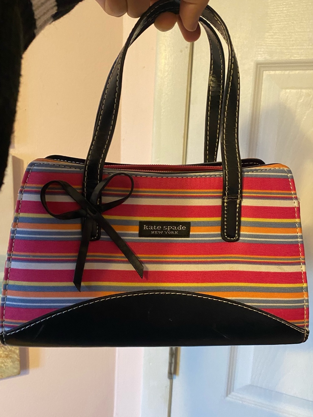 Kate Spade NY Striped Mini Satchel Bag